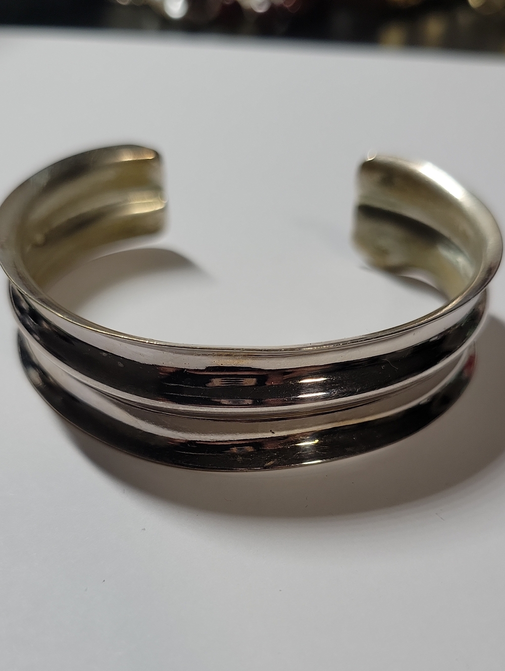 Classic Silver-Tone Cuff Bracelet - Elegant Women's Jewelry